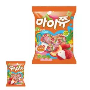 간식 과자 스낵 써니피치 마이쮸 크라운 핑크리치 사무실 284g