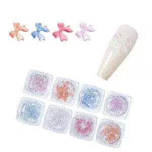 네일아트 UV 카멜레온 리본 파츠 8종 세트 변광파츠 카멜레온네일 (WAB90C9)