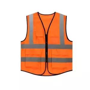 포켓형 야광조끼 작업 안전조끼 XL 망사 신호수