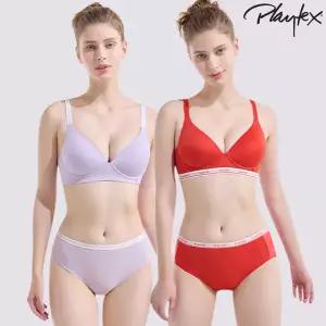[PLAYTEX] 플레이텍스 Line-Up 노와이어 브라팬티 패키지 (2세트)