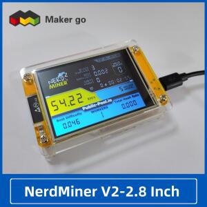 [호환품]2.8인치 NerdMiner V2 해시레이트 스마트 호환 디스플레이 암호화 솔로 복권 Nerd Miner 비트코인