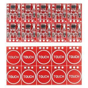 20/50/100 개/몫  TTP223 터치 버튼 모듈 커패시터  Arduino 용 단일 채널 자동 잠금 스위치 센서