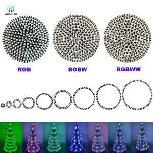 DC5V WS2812B DIY RGB 8 ~ 241led 라운드 모듈 SK6812 SMD5050 통합 드라이버 검정 흰색 PCB 풀 컬러 LED