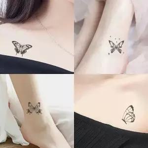 타투 스티커 10종 디자인 세트 M2 문신 헤나 나비 레터링타투스티커 (WEB41CA)