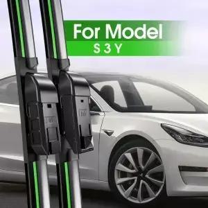 Tesla Model S 3 Y 용 2pcs 앞 유리 와이퍼 블레이드 2012 2013 2016 2017 창 액세서리