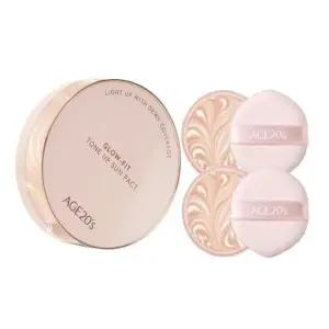 [셀러허브]AGE20S 글로우 핏 수분광 톤업 선팩트 12.5g + 리필 12.5g 2개 (S49503228)