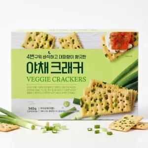 4번구워 더 바삭한 대파향 야채크래커 340g