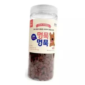 멍묵멍묵 소프트 연어 져키 1kg 강아지 국내산 통간식
