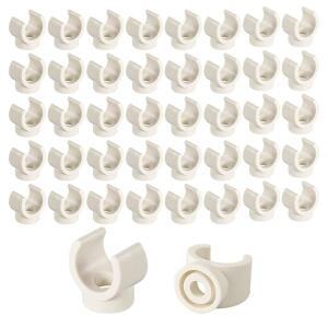 50PCS PVC 장착 튜브 PEX 클립 클립 4인치 파이프 20MM 플라스틱 HOOK