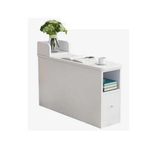 침대 틈새 수납장 화이트/폭20깊이80높이50 거실 주택 틈새수납장 150x25x40cm 콘솔 선반 이동식 수납 문뒤