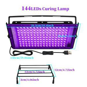 UV 레진 램프 모형용144 LED UV 레진 경화 램프 | 395nm 라이트 쥬얼리, 에폭시 몰드용 전원