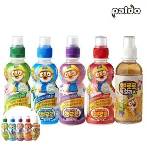 주스 뽀로로 x 딸기 밀크 블루베리 사과 보리차 235ml 24개
