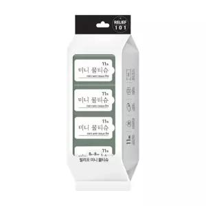릴리프 휴대용 미니 물티슈 8매 8입