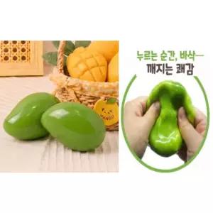 신상 변색 망고 크런치 슬랑이 1개 망고스퀴시 망고슬랑이 망고주물럭 망고스트레스볼