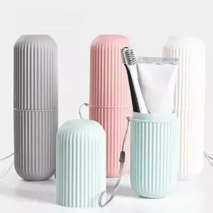 여행 휴대용 칫솔 홀더 보관 케이스 상자 주최자 가정용 컵