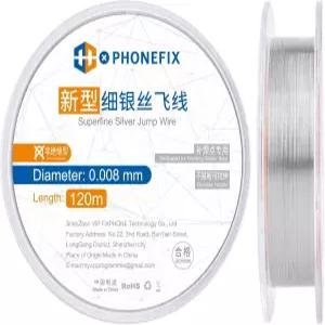 비절연 0008mm 120M 초미세 은 점프 와이어 휴대폰 마더보드 지문 폰 PCB BGA 납땜 수리용 순수 구리 도체