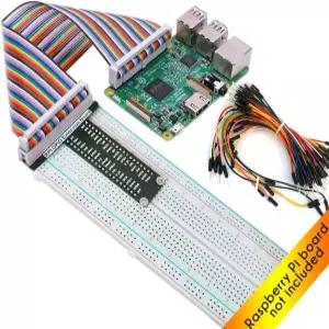 라즈베리 파이 GPIO 브크아웃용 LK 이노 T형 확장 보드+830 포인트 솔더리스 브레드보드+65pcs 점퍼