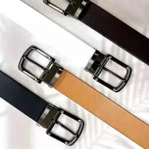 국내제작 플럼도트 이태리통가죽벨트폭33mm YG01HN09