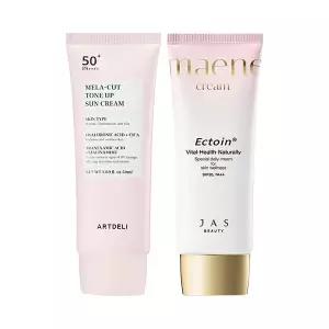 아트델리 톤업 선크림 50ml + 쟈스 엑토인 맨얼굴 크림 55ml