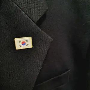 금속 태극기 뱃지 패션 뱃지 대한민국 기념품 포인트 옷장식
