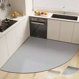 키밍 규조토 코너 발매트 미끄럼방지 주방 140x140cm 발매트