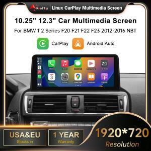 12.3인치 초슬림 터치스크린 무선 CarPlay 안드로이드 오토 멀티미디어 리눅스 (BMW 1, 2 시리즈 F20 F21 F