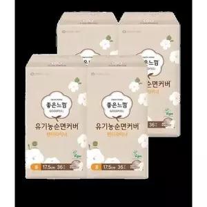 [셀러허브]좋은느낌 유기농순면 팬티라이너 롱 36PX4 (S28556463)