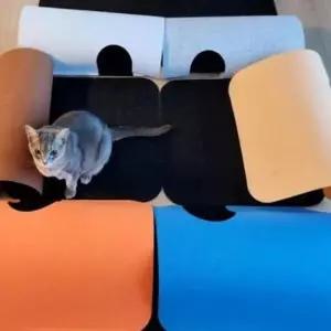 고양이 대형 터널 미로 텐트