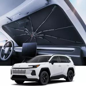 SUV/픽업 트럭용 REVAA 2026 자동차 윈드실드 선쉐이드 우산 대형 (57 ×35 )