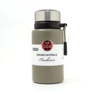 보온병 캠핑 보틀 카키 600ml 진공 보냉 스텐 핸들 등 핸들보냉병 핸들보온병