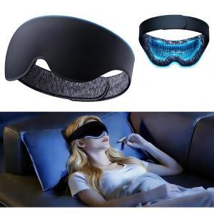 안테토코 남성용 친화 속눈썹 암막 제로 3D 컨투어 마스크 압력 수면을 수면 위한 메모리