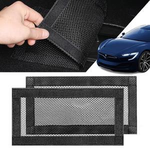 SARDVISA Model 3 및 Y용 뒷좌석 에어벤트 커버, 업그레이드된 메쉬 천과 벨크로가 장착된 2팩 에어컨 콘센트 보호기, Y / 3용 자동차 액세서리