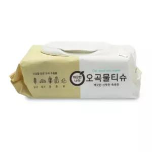 가정용 저자극성 오곡 물티슈 캡물 100매 20개 형티슈 보습 깨끗한 멀티 용물 고급 대용량