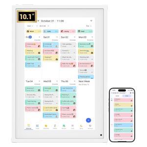BSIMB 10.1인치 디지털 캘린더, 터치스크린 스마트 캘린더 인터랙티브 디스플레이, 안무 차트, 할 일 목록, 식사 플래너, 데스크톱 랙이 있는 전자 플래너, 2026년 일정을 정리하기에 좋습니다