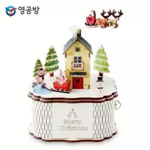 조립 영공방 오르골만들기 DIY 회전 우드 오르골 크리스마