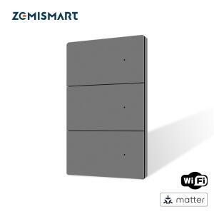 Zemismart Matter WiFi 알루미늄 합금 스마트 벽 조명 스위치 중성선 필요 Homekit Google Assistant Smar