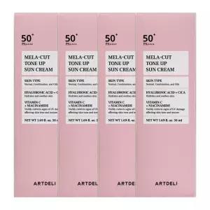 아트델리 멜라컷 톤업 선크림 50ml 4개 / JJ몰