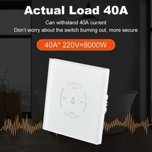Manhot Tuya WiFi EU 보일러 온수기 타이머 터치 스위치 40A 8000W 알렉사 구글 홈 스마트 라이프 앱 음성