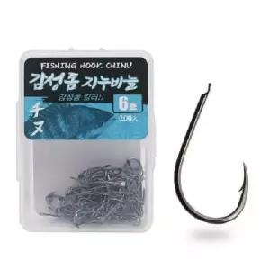 DK 감성돔 지누바늘 6호 블랙니켈 덕용 낚시바늘 DK 감성돔