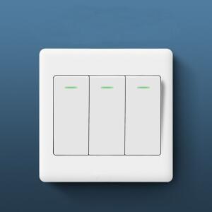 LED 램프 포함 벽 스위치 패널 켜기/끄기 푸시 버튼, 1, 2, 3/4 갱, 1Way 단추, 홈 액세서리