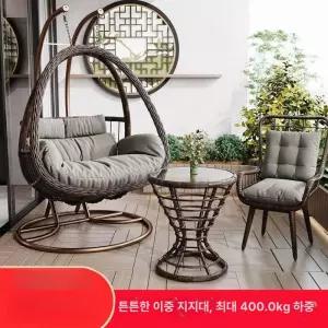 행잉체어 야외 라탄 정원그네 그네의자 2인용 리조트