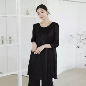 플라라 (99까지)롱핀턱플리츠원피스+팬츠SET