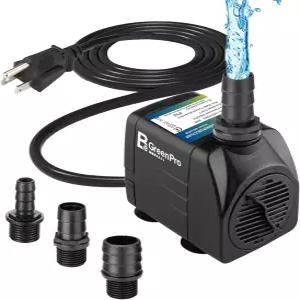 BeGreen 550GPH 잠수식 워터 펌프 2000L/H 30W 수족관 어항 연못 폭포 야외 수경 재배용 72피트 높이의 4개