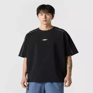 엄브로 UR121SWT23 BLK0 라운드티셔츠 카라티셔츠 올라운드 스트레치 반팔 피스테 블랙 23 5954931