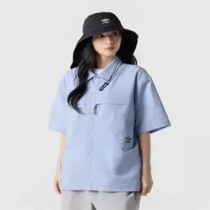 엄브로 UR211CJK42 BBD0 라운드티셔츠 카라티셔츠 에어그리드 반팔 셔츠 스카이블루 42 6320270