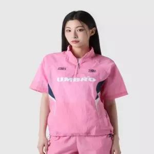 엄브로 UQ223CWT52 PNK0 맨투맨 캐주얼 HBL BLOKE 반팔 스탠넥 아노락 핑크 52 5041971