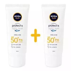 (신상) 니베아 선 프로텍트앤라이트필 퍼펙트 선세럼 선크림 90ml+90ml