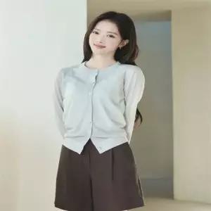 지오다노 05356525 오버핏 봄 14gg 린넨 블랜드 크루넥 가디건 356525 4color 6356945