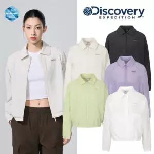 디스커버리 바람막이 자켓 여성 프레시벤트 카라형 크롭 DWWJ97063 1000823982431