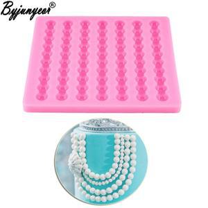 진주 케이크 테두리 실리콘 금형 Sugarcraft 웨딩 장식 도구 컵케익 퐁당 초콜릿 Gumpaste 점토 M2347
